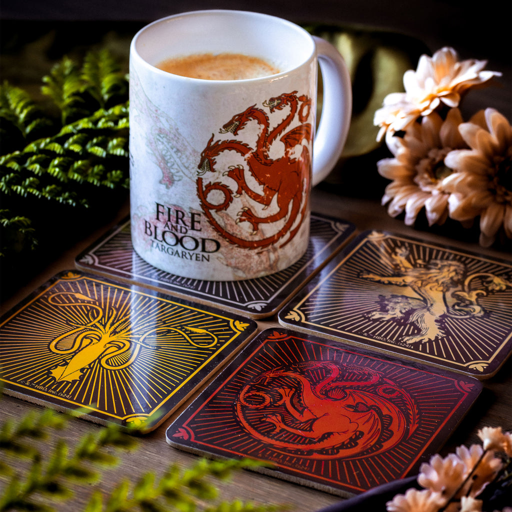 Image produit Game of Thrones - Sous-verres blasons des maisons, set de 4