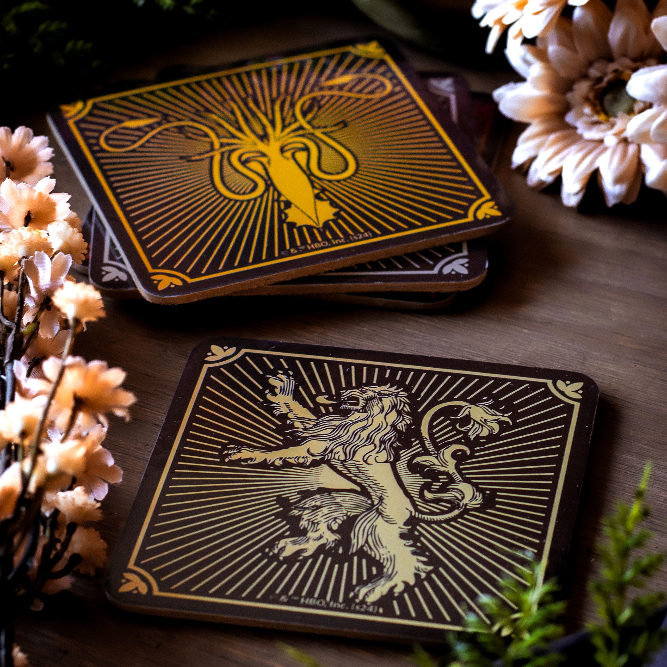 Image produit Game of Thrones - Sous-verres blasons des maisons, set de 4