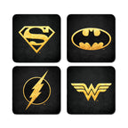 Image produit Set de 4 sous-verres DC Comics Logos