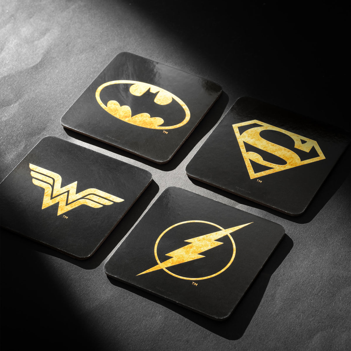 Image produit Set de 4 sous-verres DC Comics Logos
