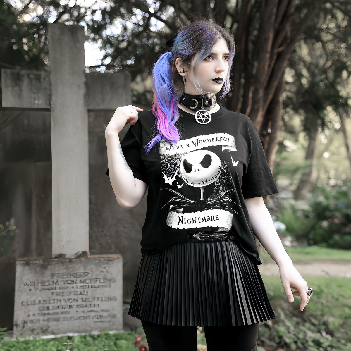 Image produit Nightmare Before Christmas - Quel merveilleux cauchemar T-shirt noir
