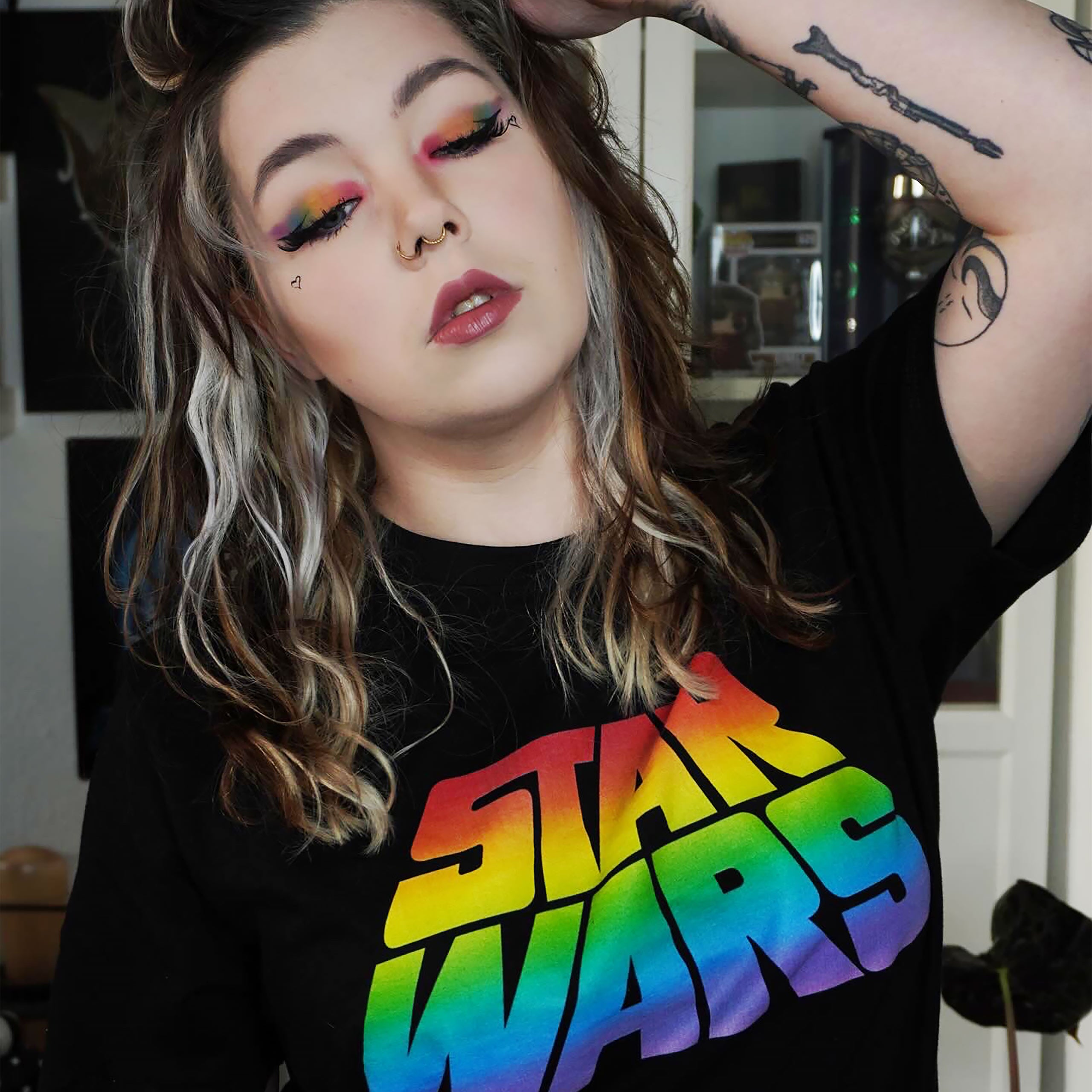 Image produit Star Wars - T-shirt Logo Pride noir