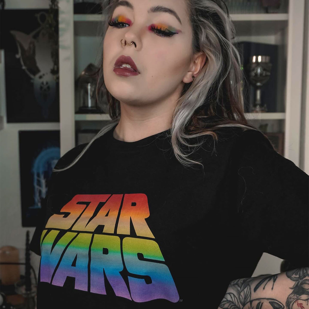 Image produit Star Wars - T-shirt Logo Pride noir