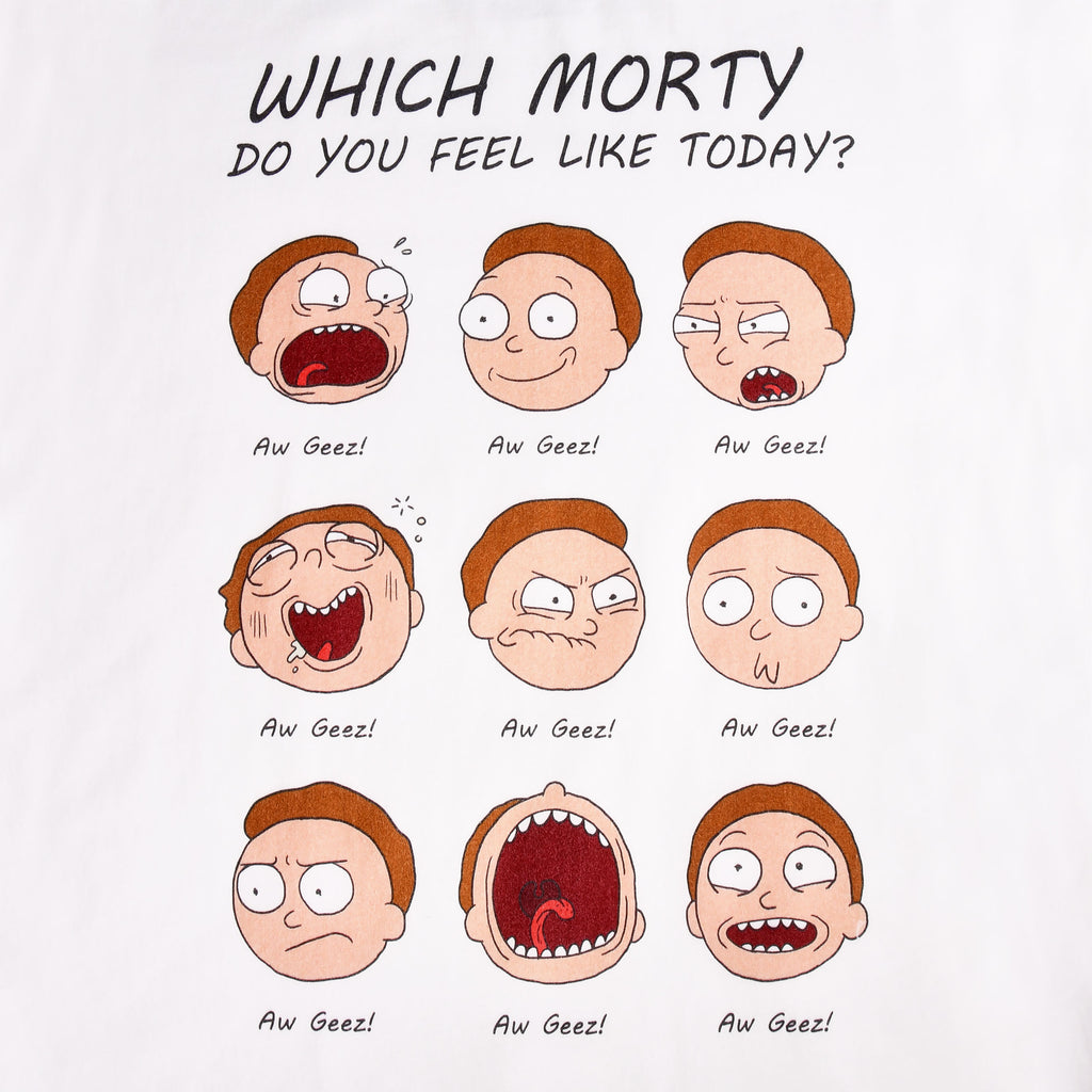Image produit Rick et Morty - Émotion de Morty T-shirt blanc