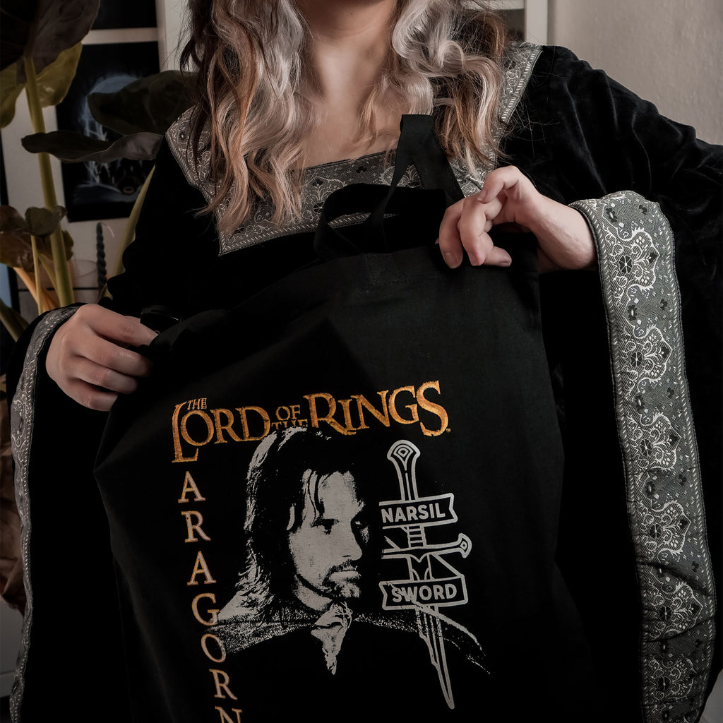 Image produit Le Seigneur des Anneaux - Sac en toile de jute Aragorn noir
