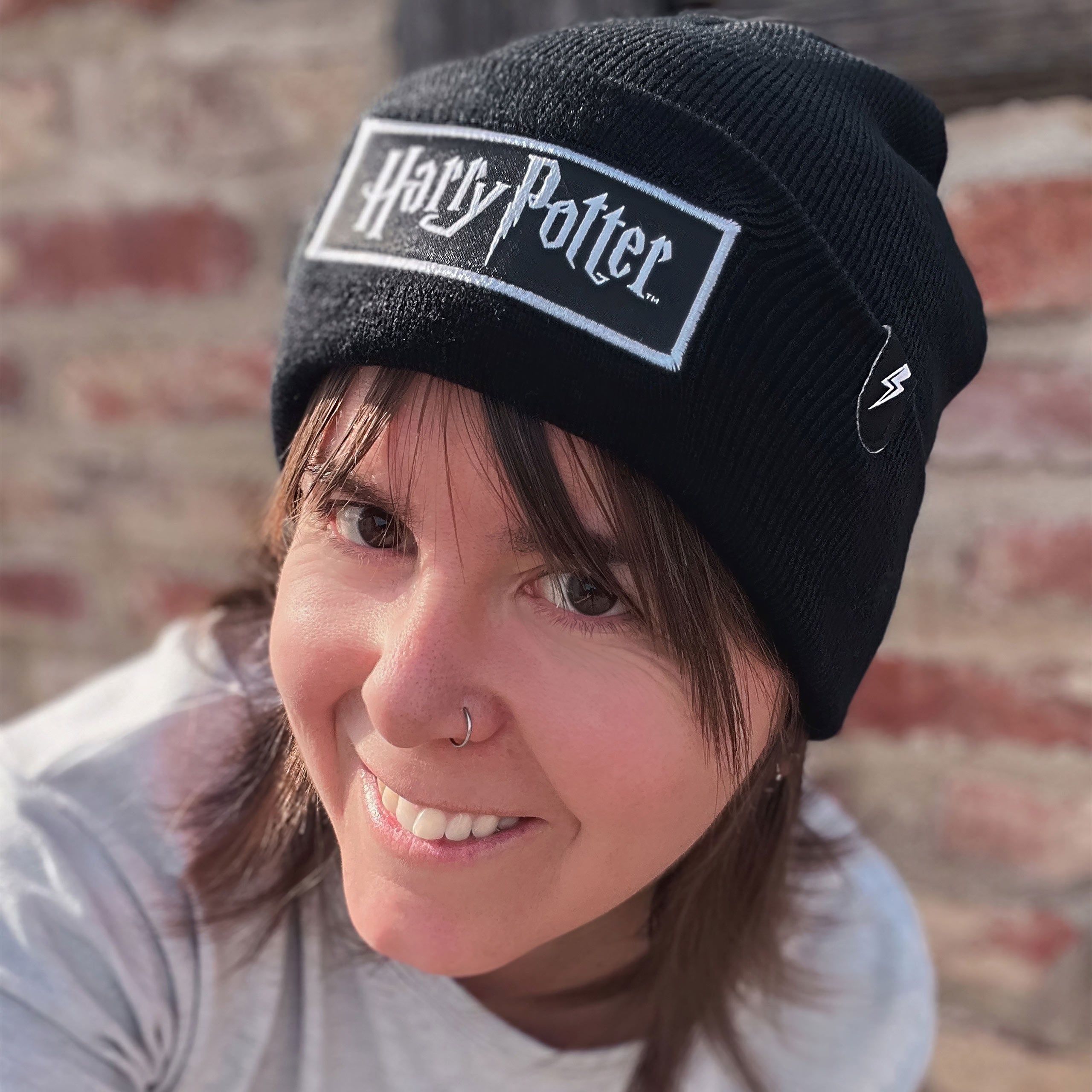 Image produit Harry Potter - Bonnet Logo Noir