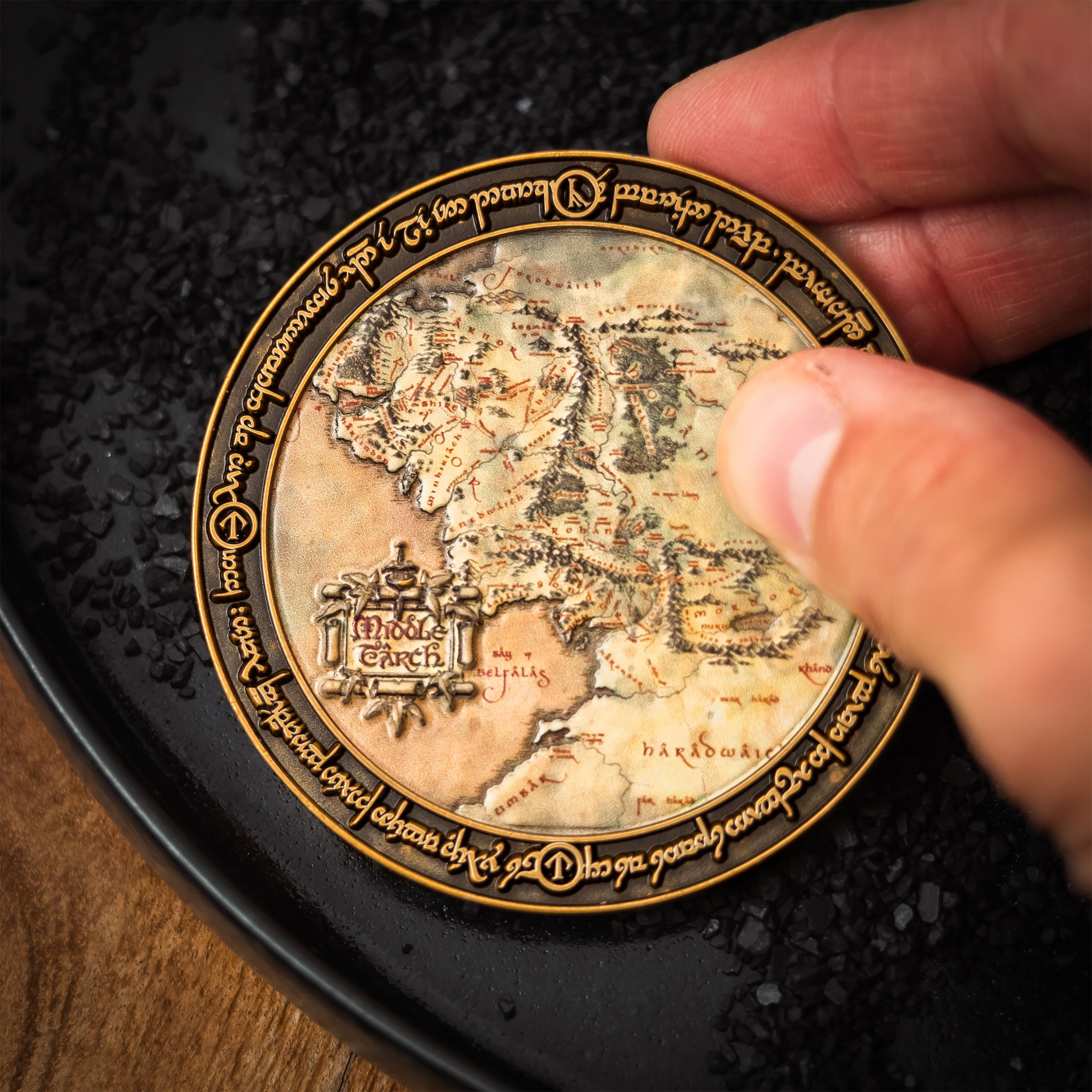 Image produit Le Seigneur des Anneaux - Pièce de collection limitée Carte de la Terre du Milieu