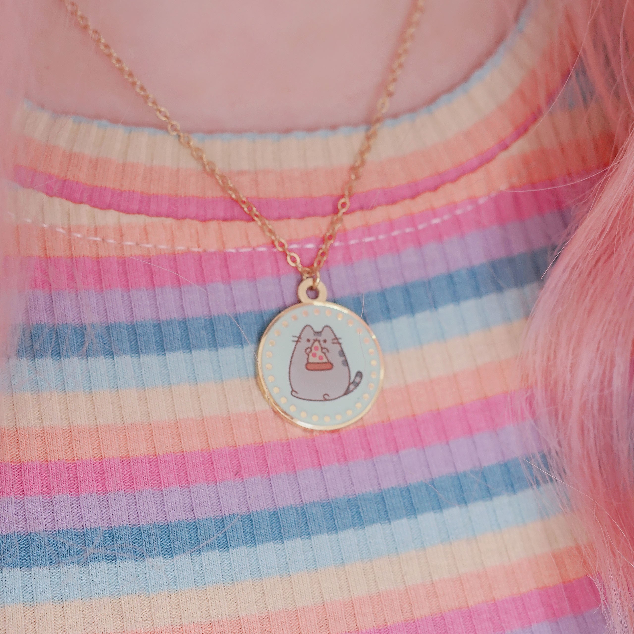 Image produit Pusheen - Collier Eat Pizza