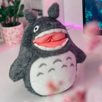 Image produit Figurine en peluche Totoro heureux grise
