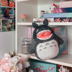 Image produit Figurine en peluche Totoro heureux grise