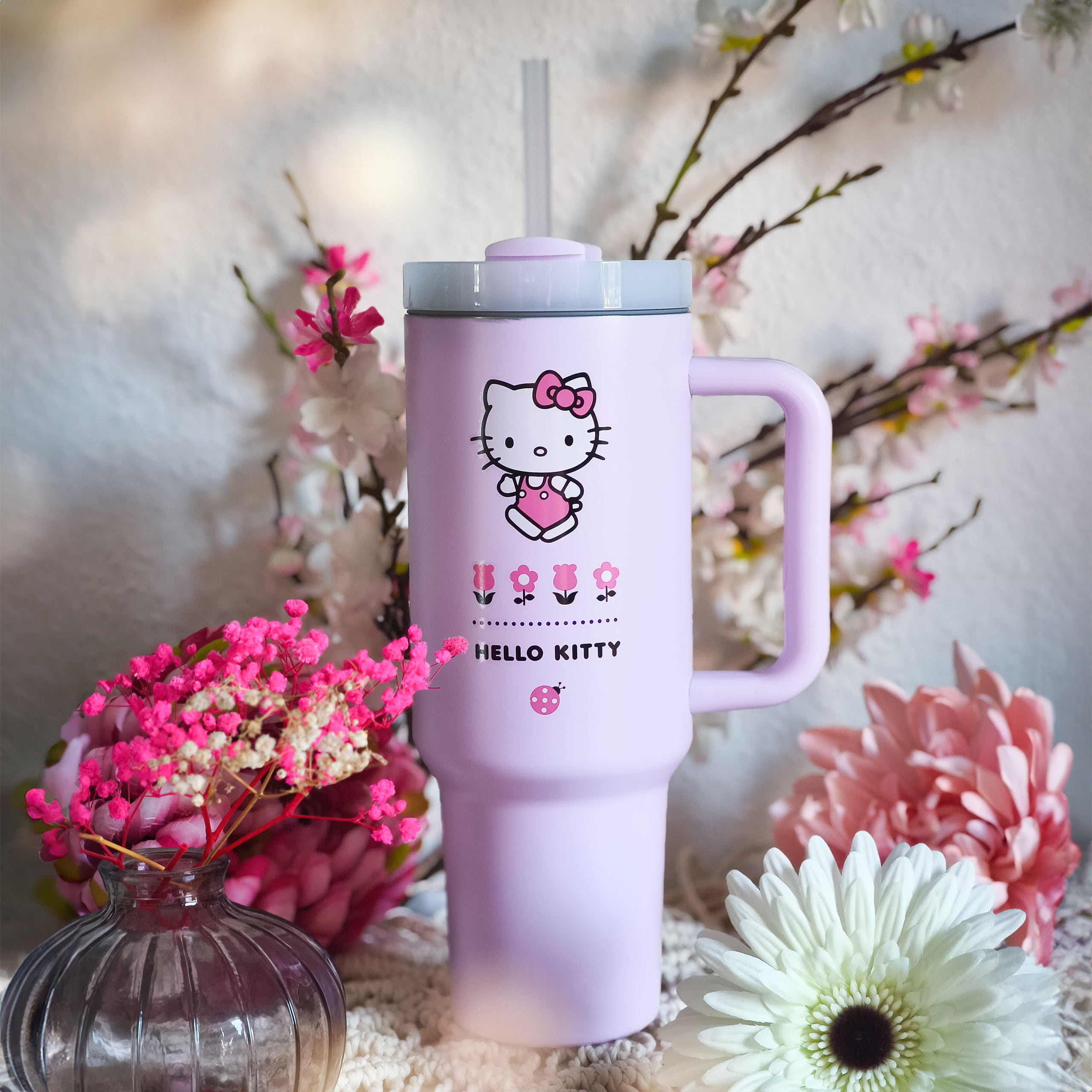 Image produit Hello Kitty - Gobelet Flower To Go avec paille