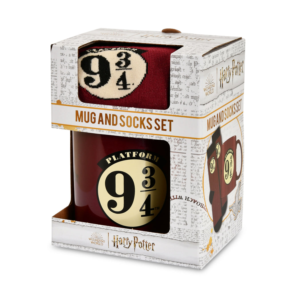Image produit Harry Potter - Chaussettes et Tasse Quai 9 3/4