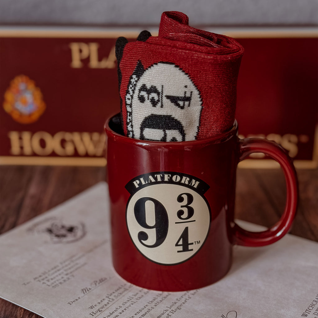 Image produit Harry Potter - Chaussettes et Tasse Quai 9 3/4