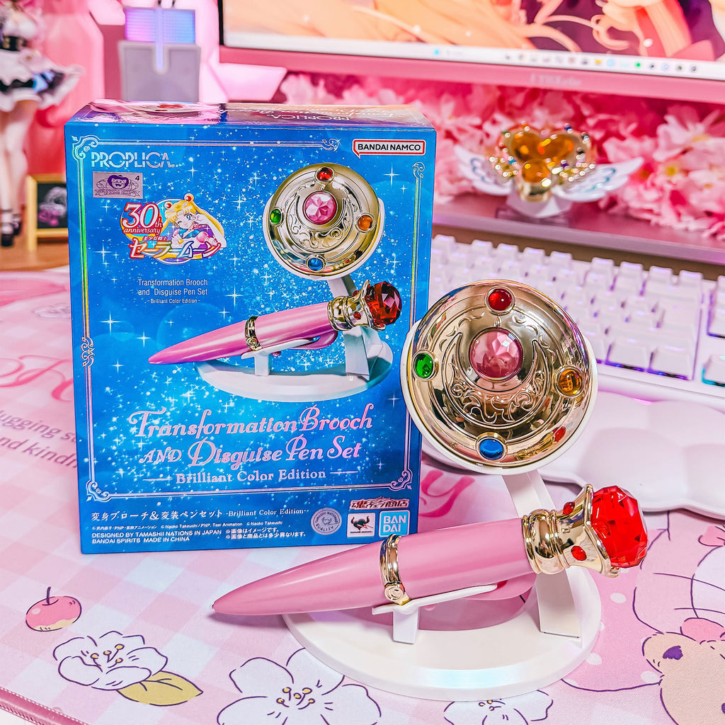 Image produit Sailor Moon - Broche de transformation & Stylo de transformation avec effets lumineux et sonores