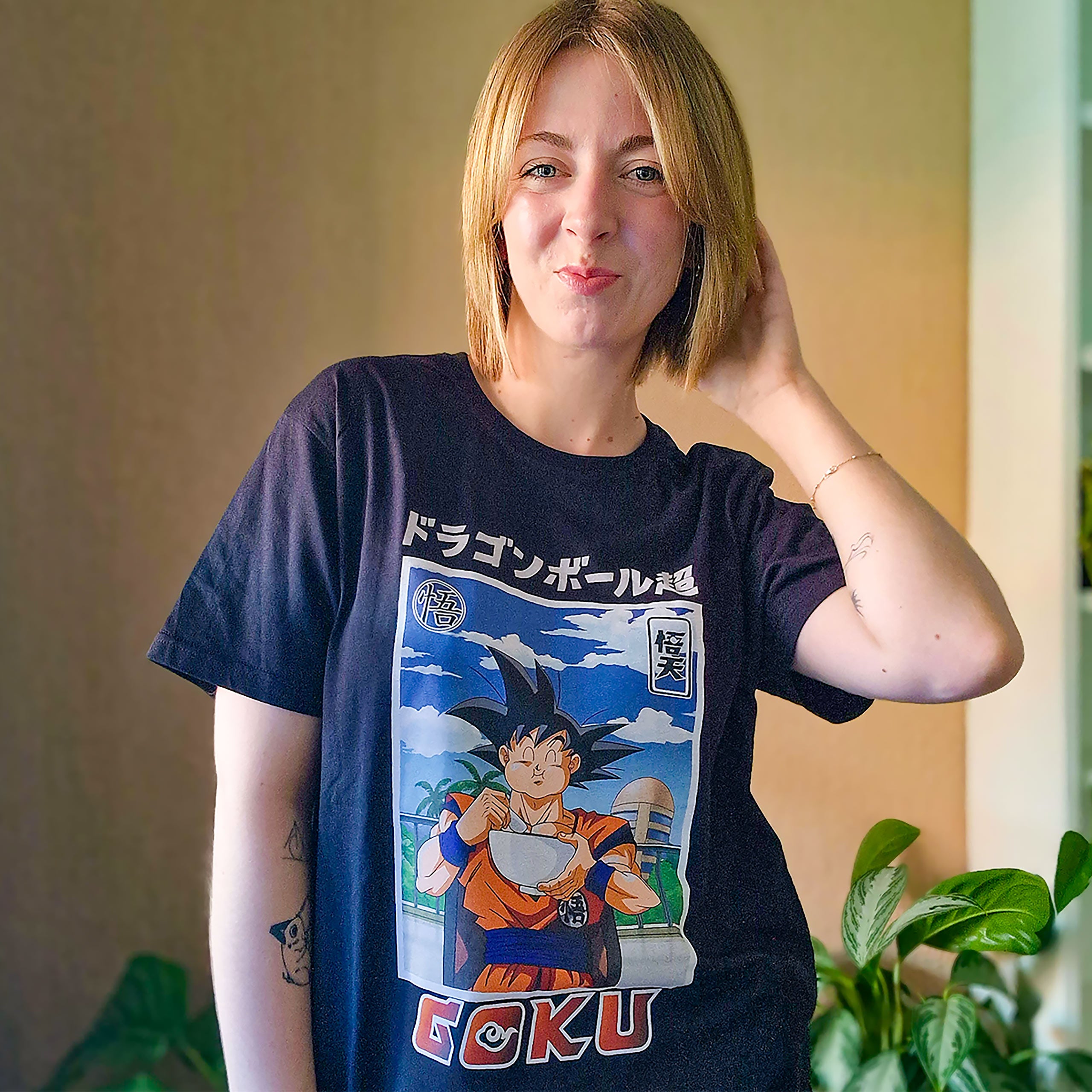 Image produit Dragon Ball - T-shirt Goku Eat noir