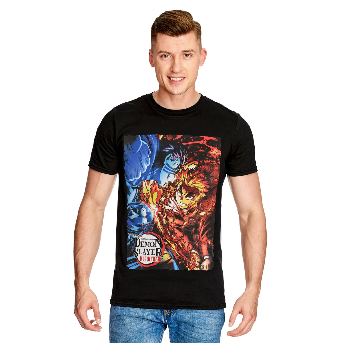 Image produit Demon Slayer - Rengoku vs. Akaza T-Shirt Noir