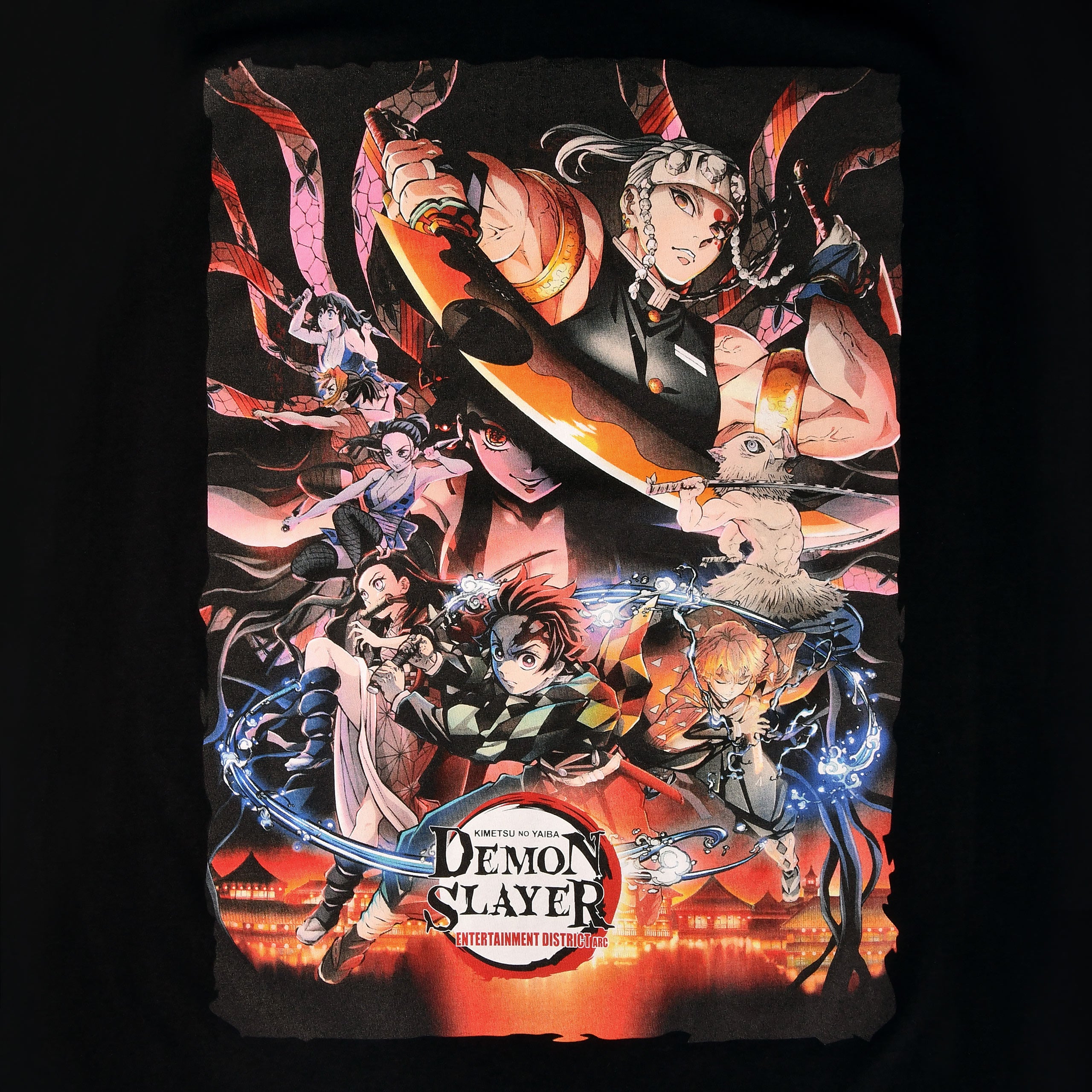 Image produit Demon Slayer - T-shirt noir personnages
