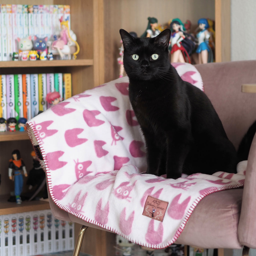 Product image Kiki’s Delivery Service - Jiji Silhouette Fleece Blanket with Teddy Fleece