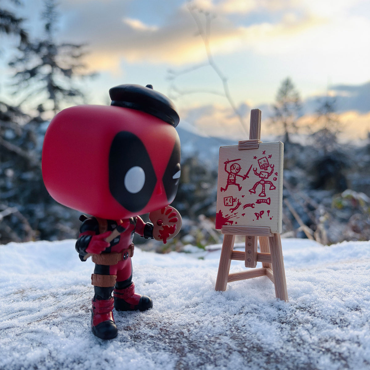 Image produit Deadpool - Figure Bobblehead Funko Pop d'Artiste