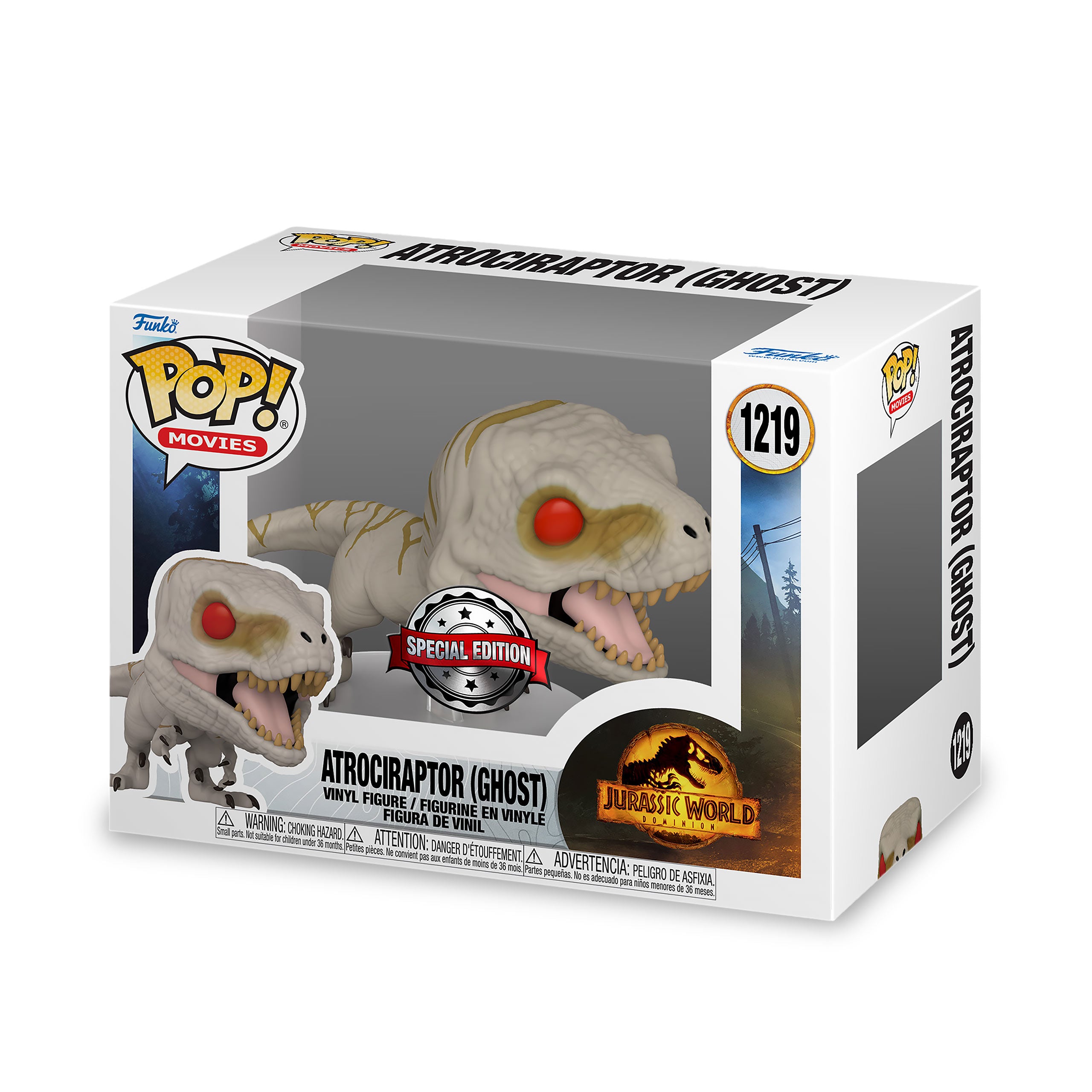 Image produit Jurassic World - Atrociraptor (Ghost) Figurine Funko Pop