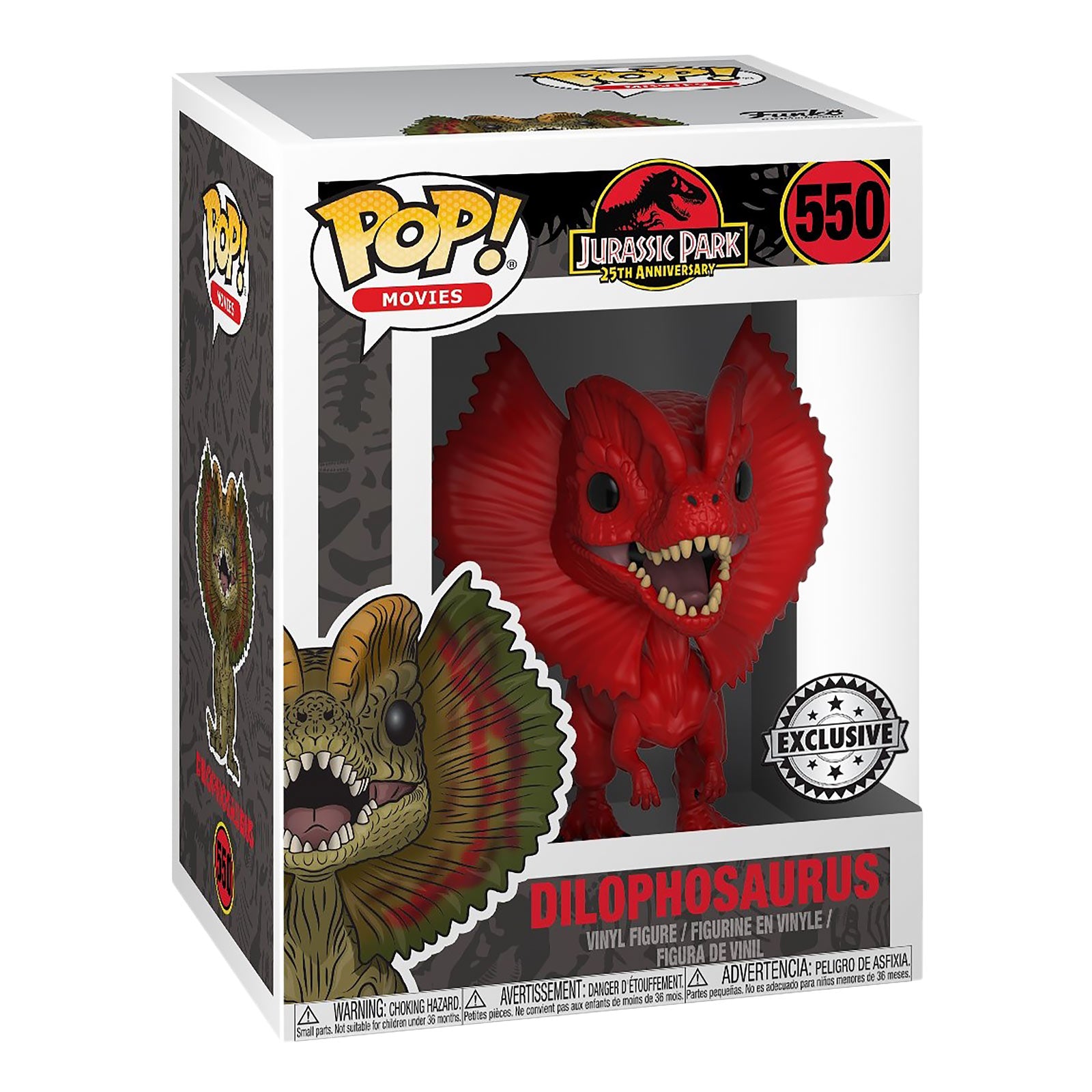 Image produit Jurassic Park - Figurine Funko Pop Dilophosaurus Rouge