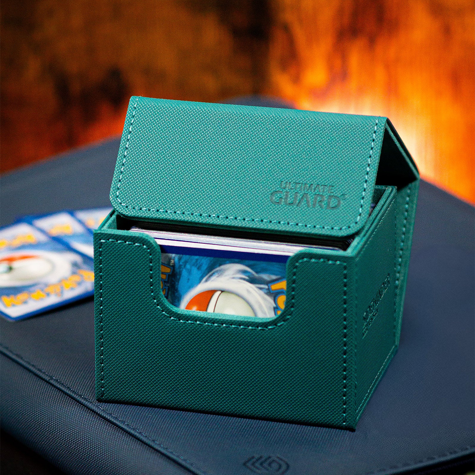Image produit Boîte de cartes à collectionner Ultimate Guard bleue pour 100 cartes
