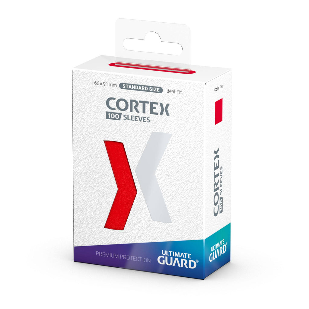 Image produit Protèges-cartes Cortex rouges (lot de 100) Ultimate Guard – format standard TCG