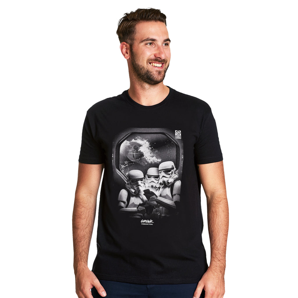 Image produit No Phones! T-shirt pour les fans de Star Wars noir