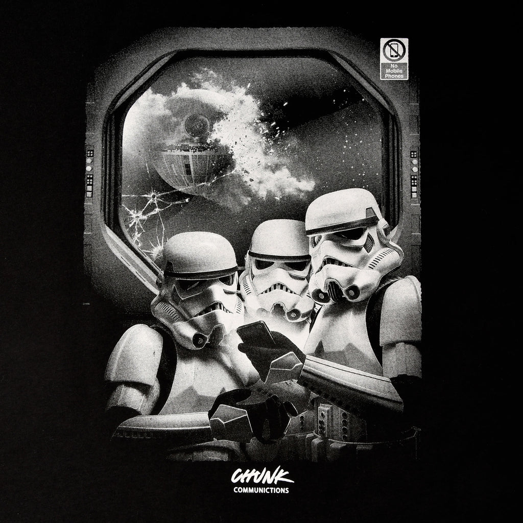 Image produit No Phones! T-shirt pour les fans de Star Wars noir