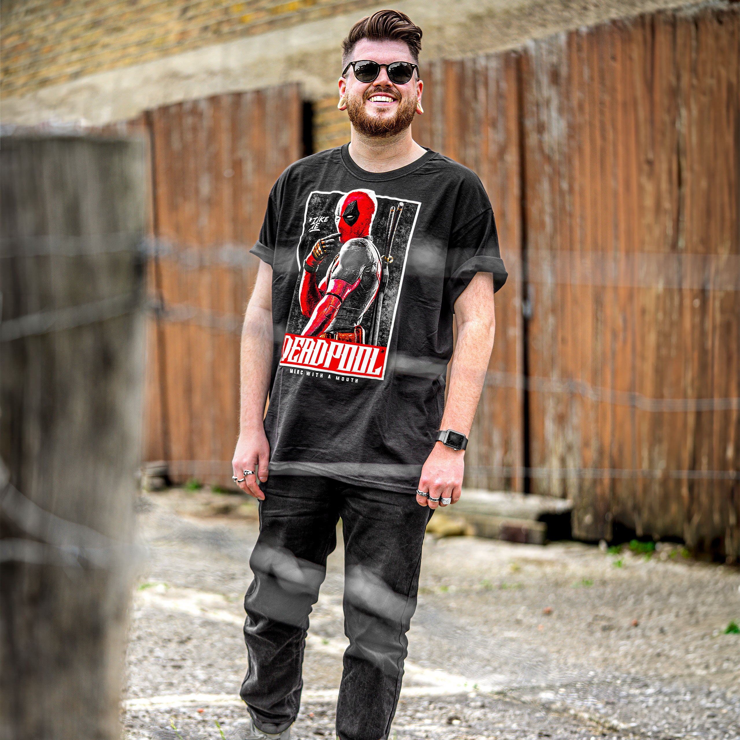 Image produit Deadpool 3 - J'aime Moi T-shirt noir