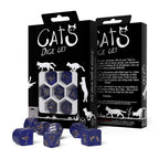 Image produit Set de dés RPG moderne Cats Meowster 7 pièces