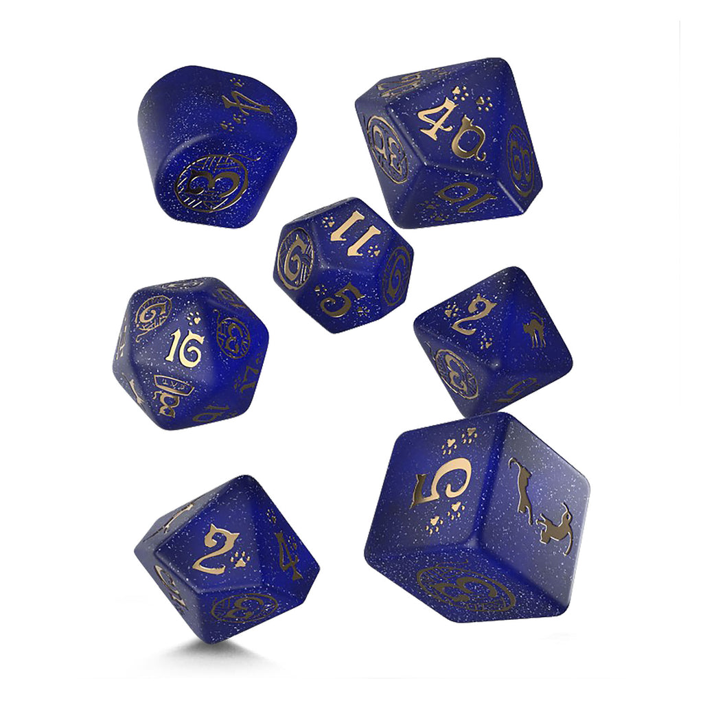 Image produit Set de dés RPG moderne Cats Meowster 7 pièces