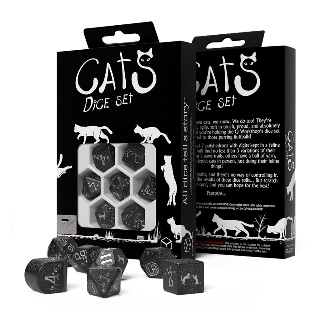 Image produit Set de dés RPG moderne Cats Waffle 7pcs