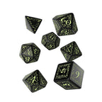 Image produit Set de dés RPG Elfique 7pcs Edition Glow in The Dark