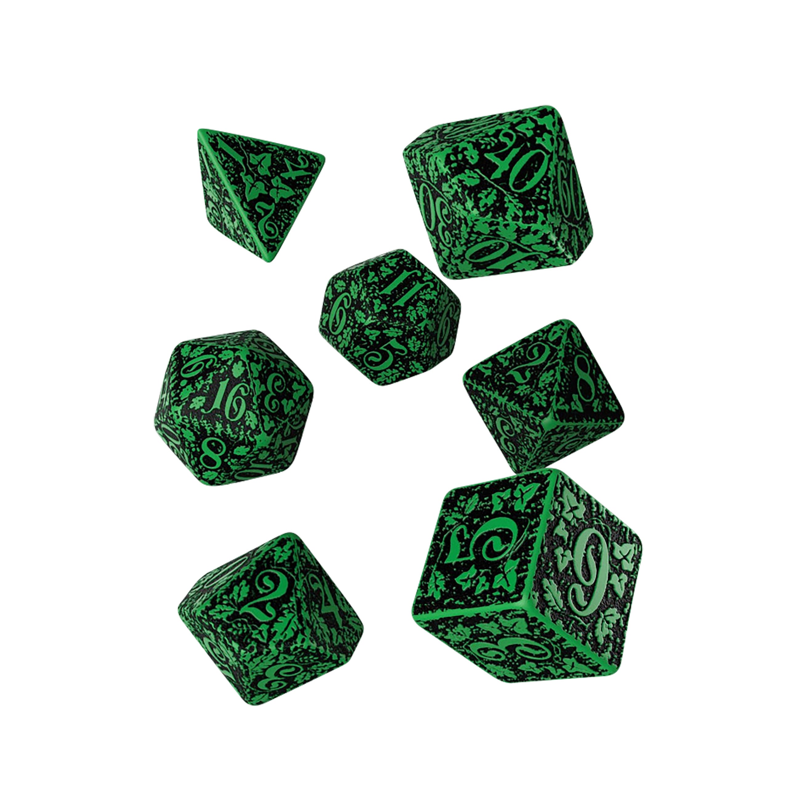 Image produit Set de dés Jungle Forest 7pcs vert