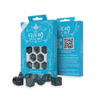 Image produit Set de dés Elfiques 7pcs noir-bleu