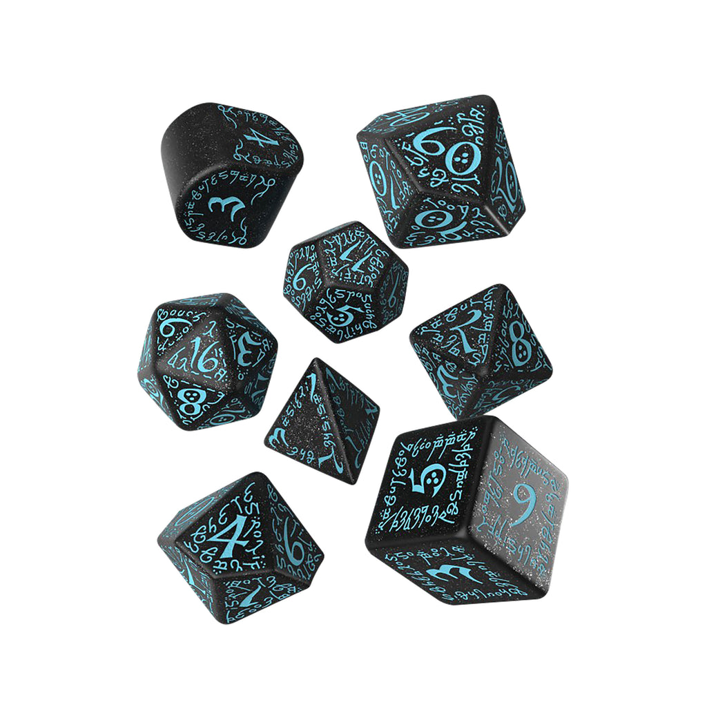 Image produit Set de dés Elfiques 7pcs noir-bleu