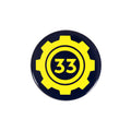 Image produit Bouton Vault 33 pour les fans de Fallout