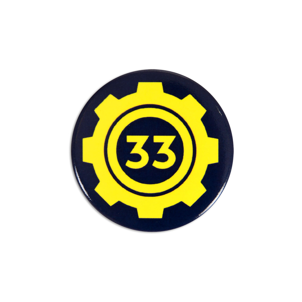 Image produit Bouton Vault 33 pour les fans de Fallout