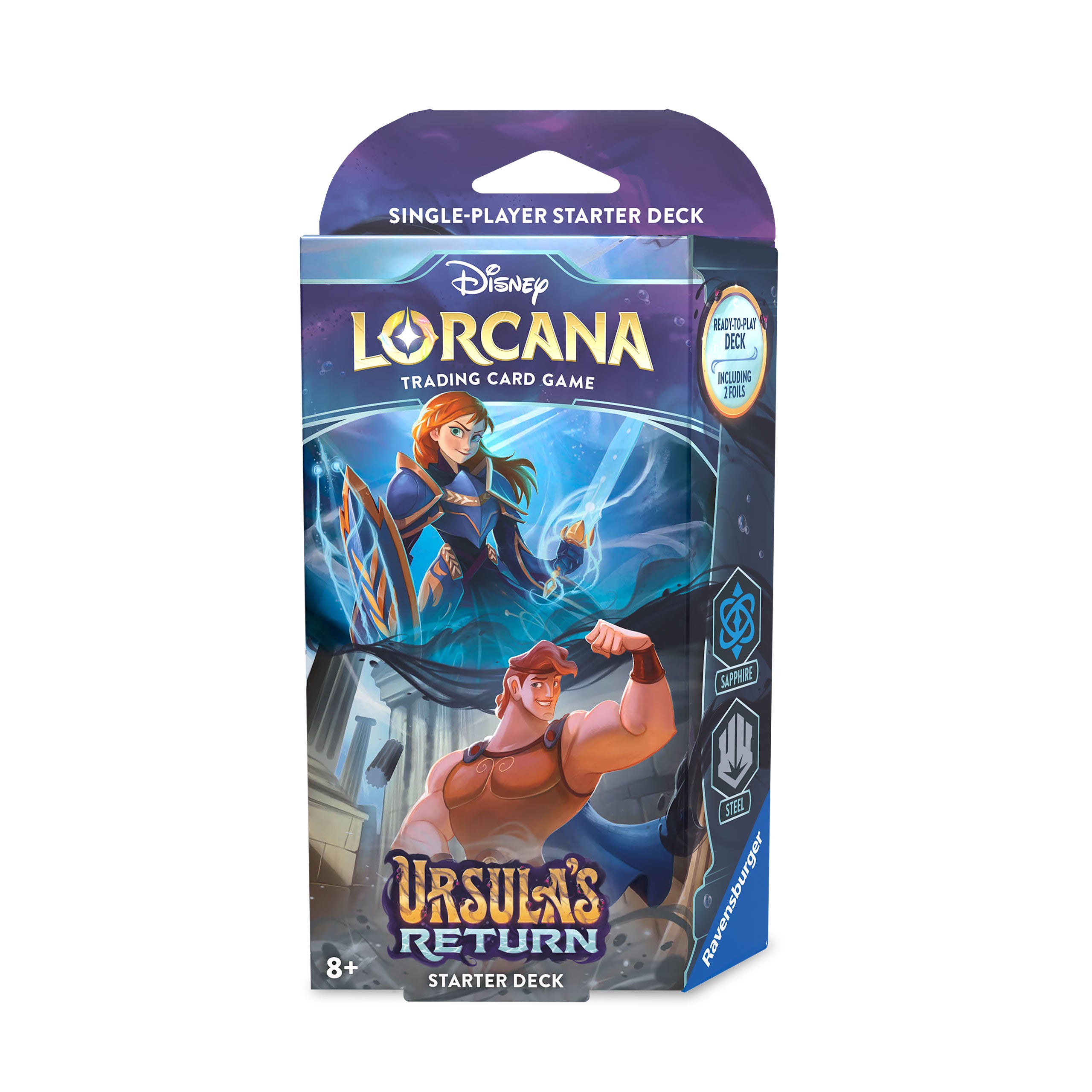 Image produit Disney Lorcana Starter Set Sapphire & Steel - Le Retour d'Ursula Jeu de Cartes à Collectionner
