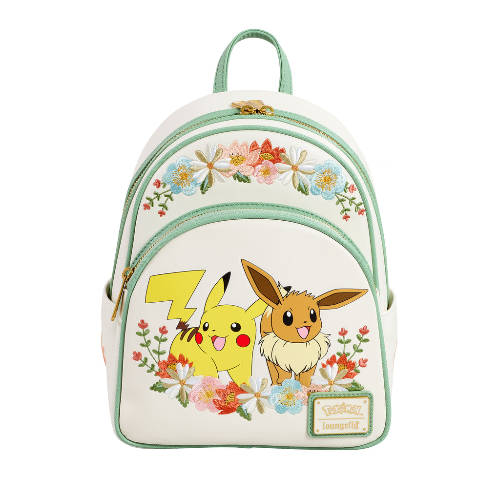Product image Pokemon - Pikachu and Eevee Floral Mini Backpack