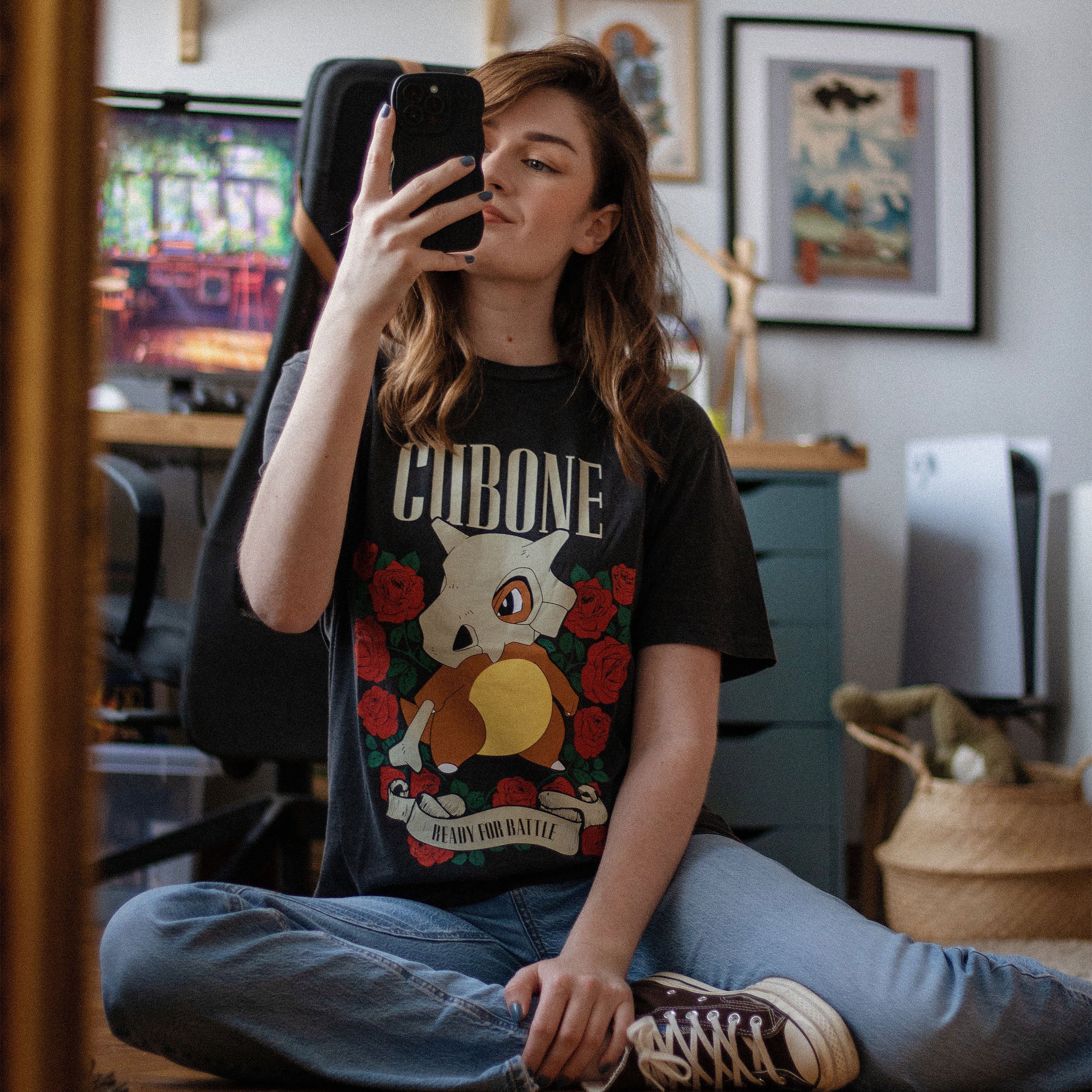 Image produit Pokemon - T-shirt Cubone gris