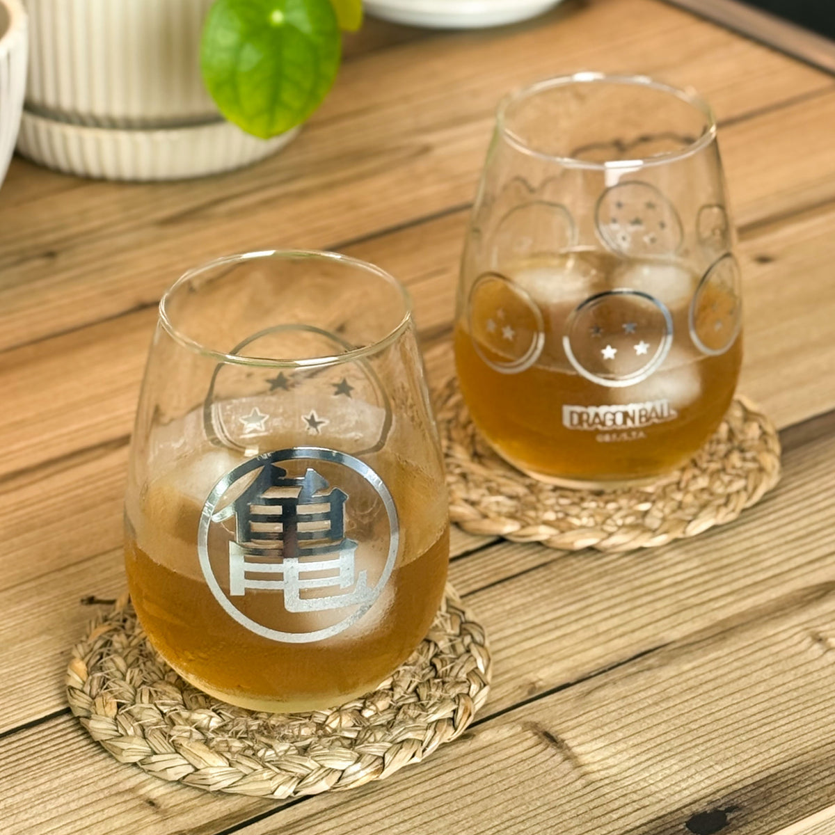 Image produit Dragon Ball - Set de 2 verres Dragon Balls & symbole Kame