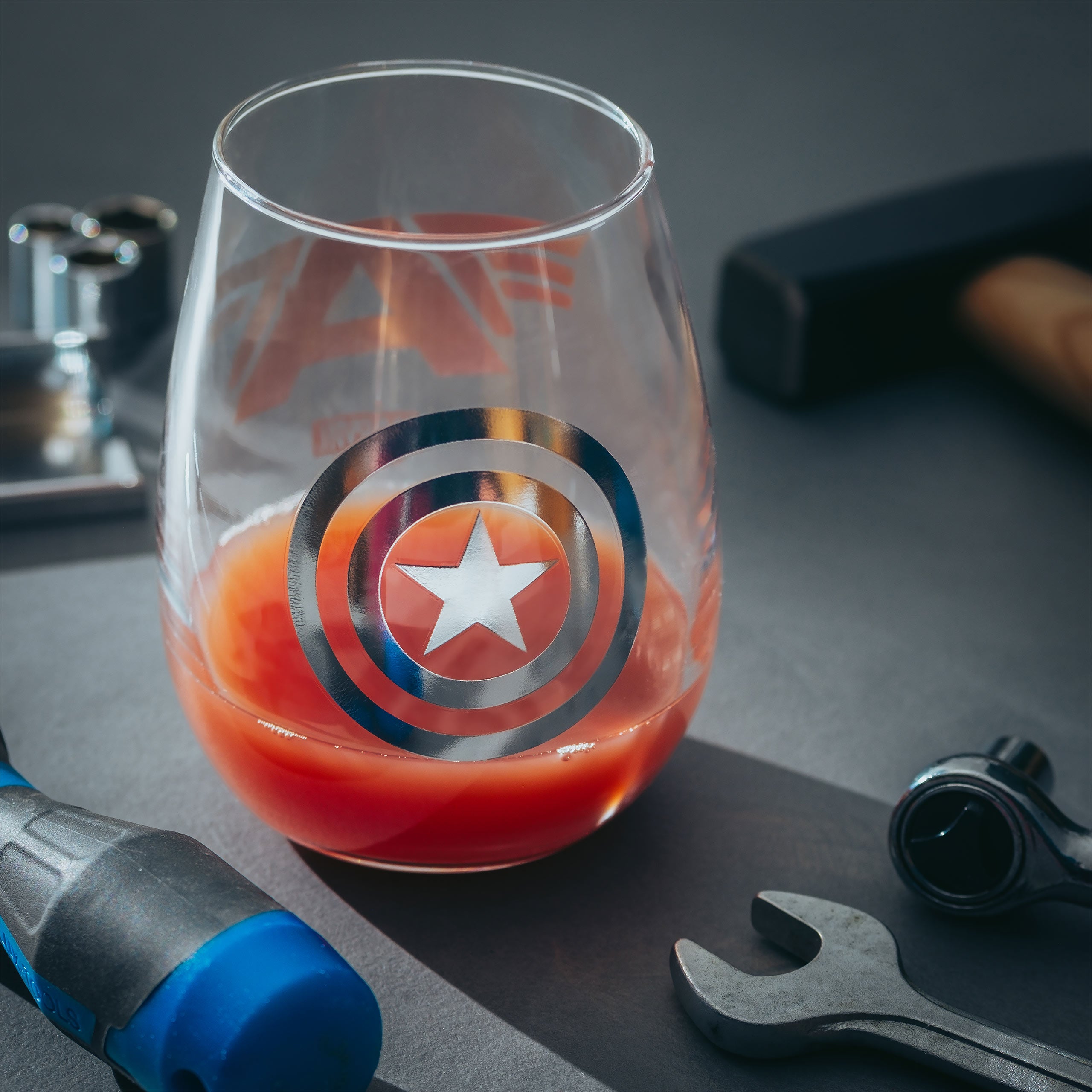 Image produit Marvel Avengers - Iron Man & Captain America Verres Ensemble de 2