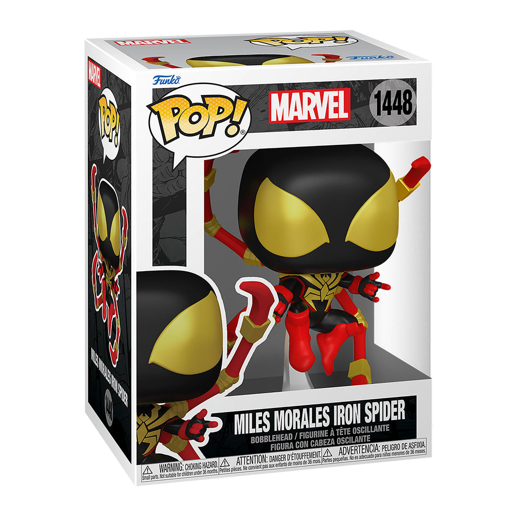 Image produit Comics Spider-Man - Figurine à tête branlante Funko Pop Iron Spider de Miles Morales