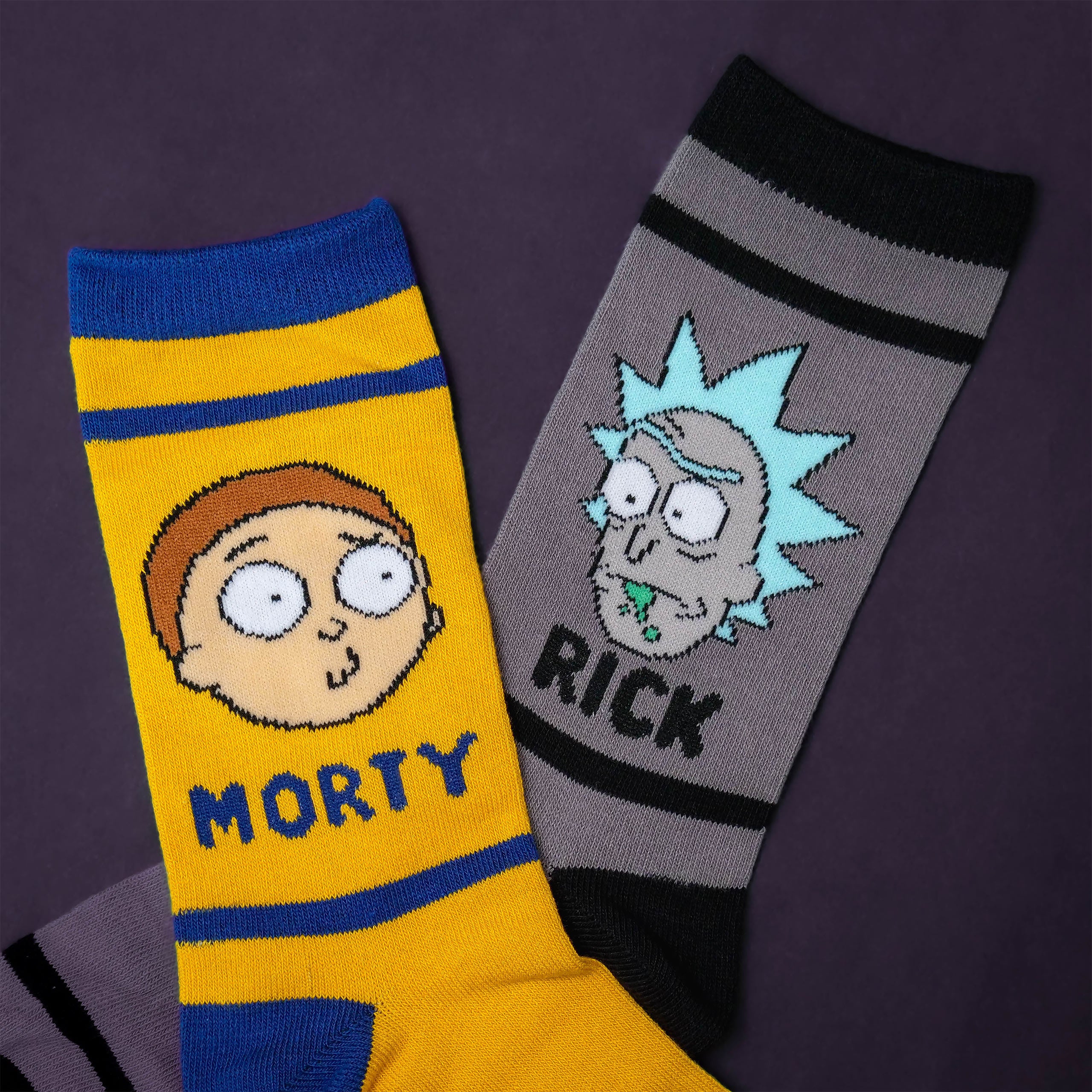 Image produit Chaussettes Characters Ensemble de 3 en Boîte Cadeau - Rick et Morty