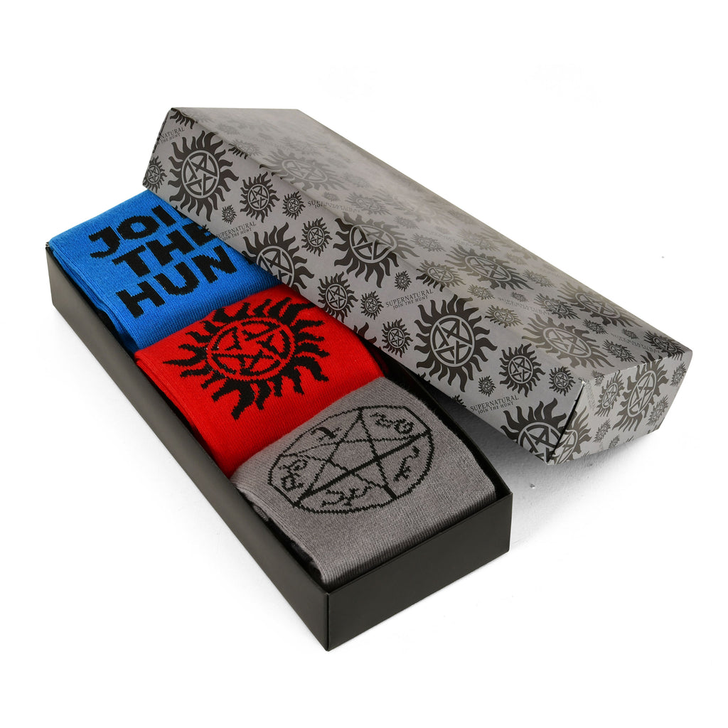 Image produit Chaussettes Supernatural Lot de 3 dans une Boîte Cadeau