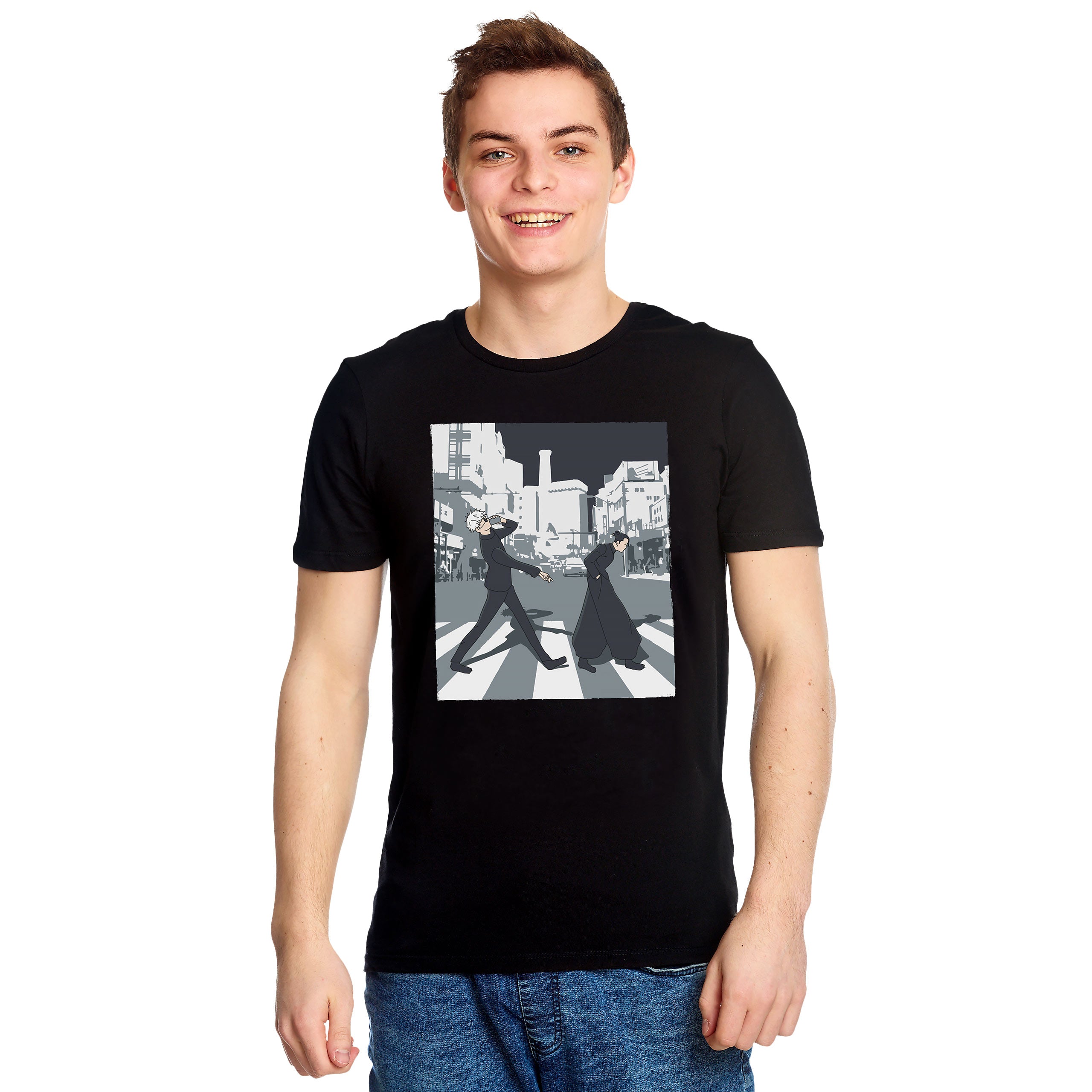 Image produit T-shirt Crosswalk pour les fans de Jujutsu Kaisen noir