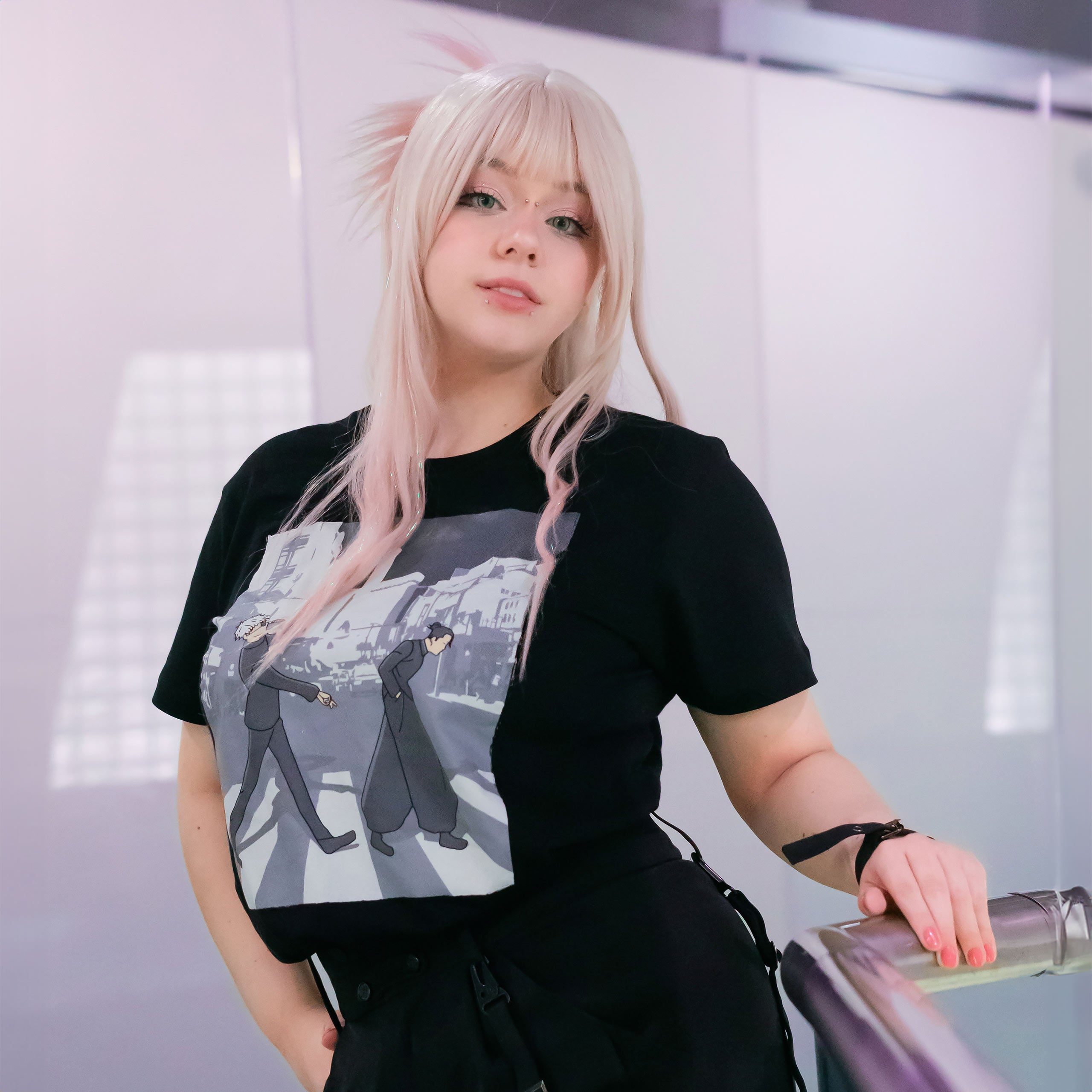 Image produit T-shirt Crosswalk pour les fans de Jujutsu Kaisen noir