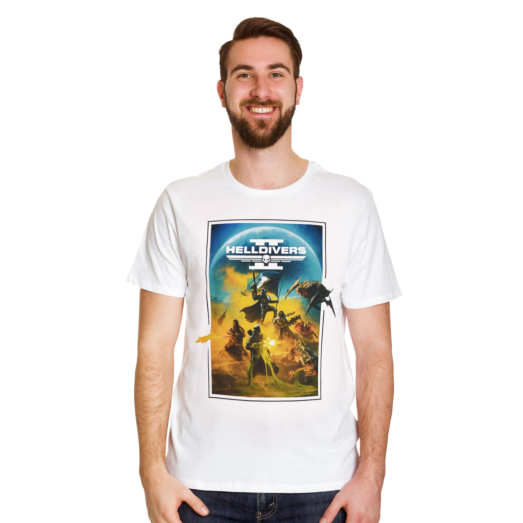 Image produit Helldivers 2 - T-shirt d'art clé blanc